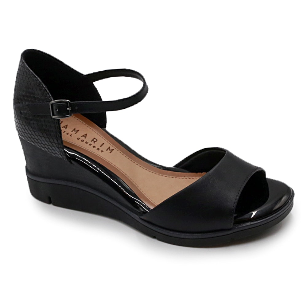 Sandália Anabela SandÃ¡lias Ramarim Total Confort Ramarim Total