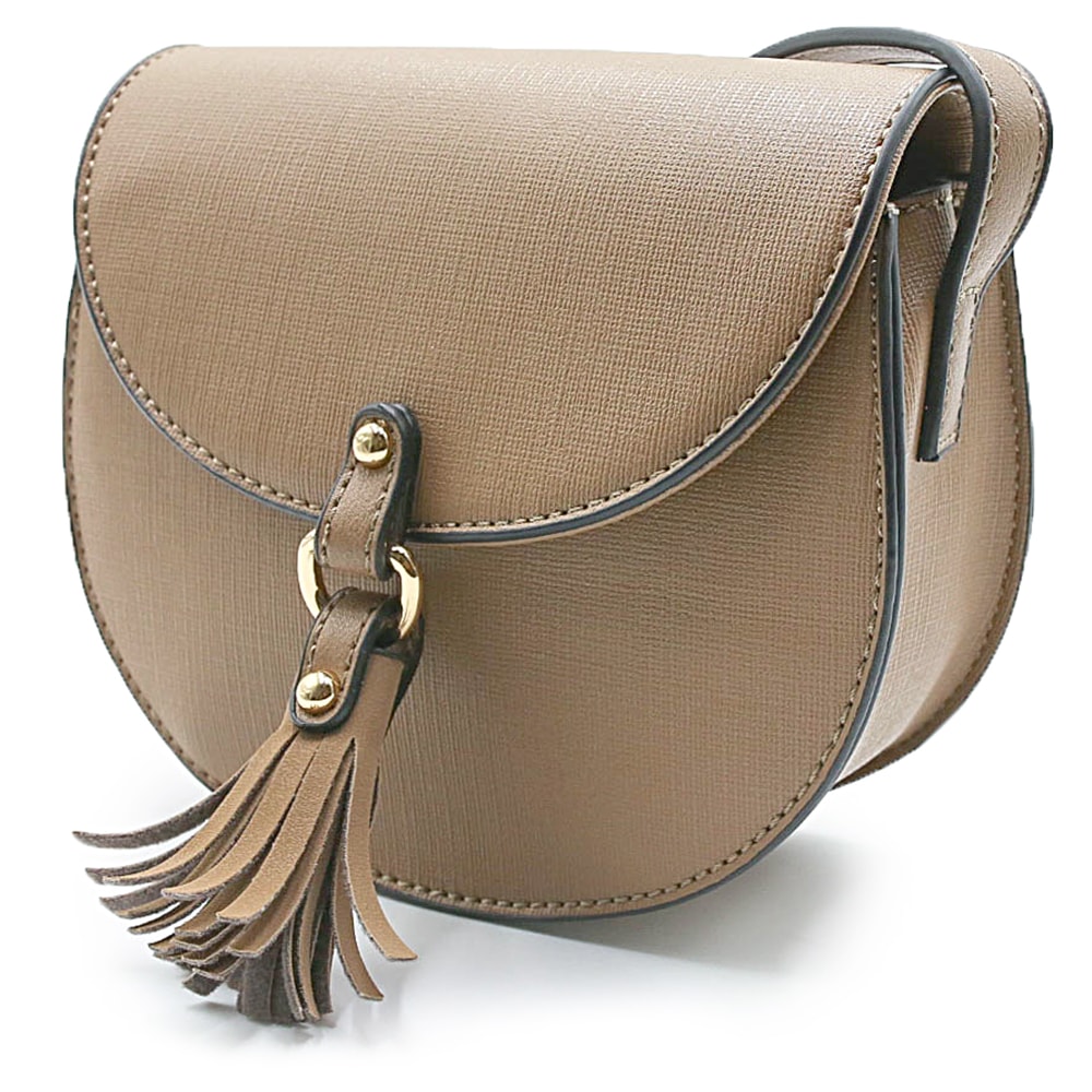taupe crossbody bolsa