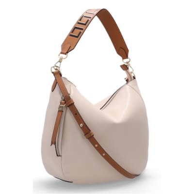 Bolsa Luz Da Lua Feminina Marfim/Camel - 262350