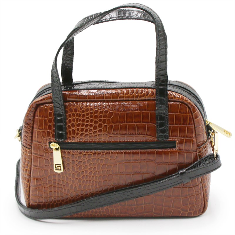 Bolsa Smart Bag Feminina Whisky/Preto - 102700