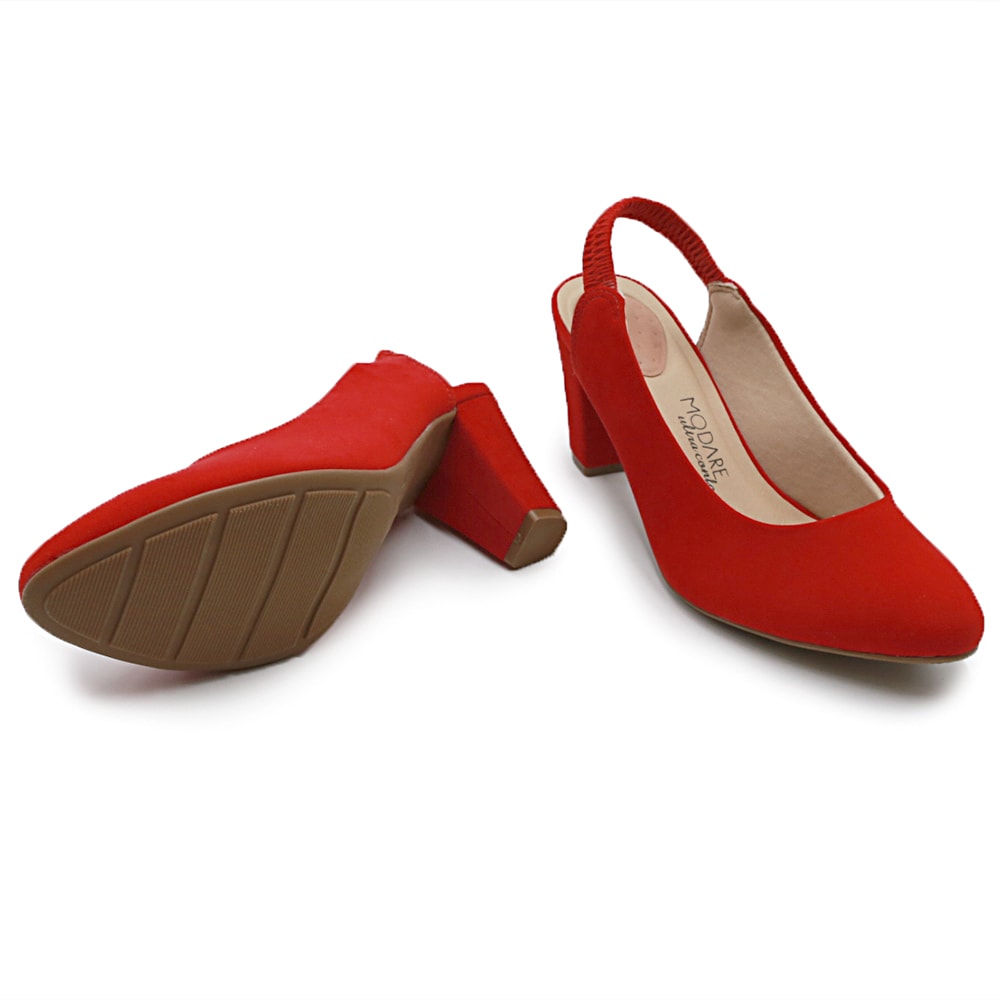 Scarpin discount modare vermelho