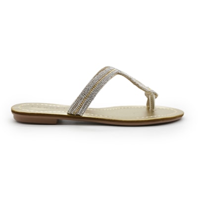 Chinelo Ferrette Feminino Champanhe - 283725