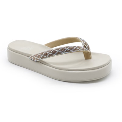 Chinelo Improviso Feminino Off White - 283368