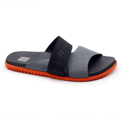 Chinelo Kenner Kasual Suede Masculino Cinza/Preto - 249280