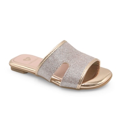 Chinelo Molekinha Ouro/Rosado - 234983