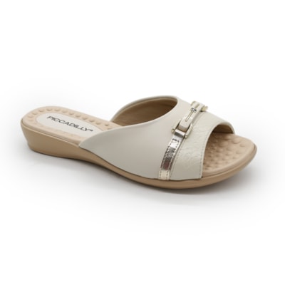 Chinelo Piccadilly Feminino Off White - 283981