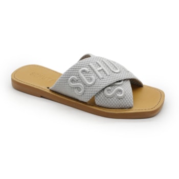 Chinelo Schutz Feminino Gray - 283480