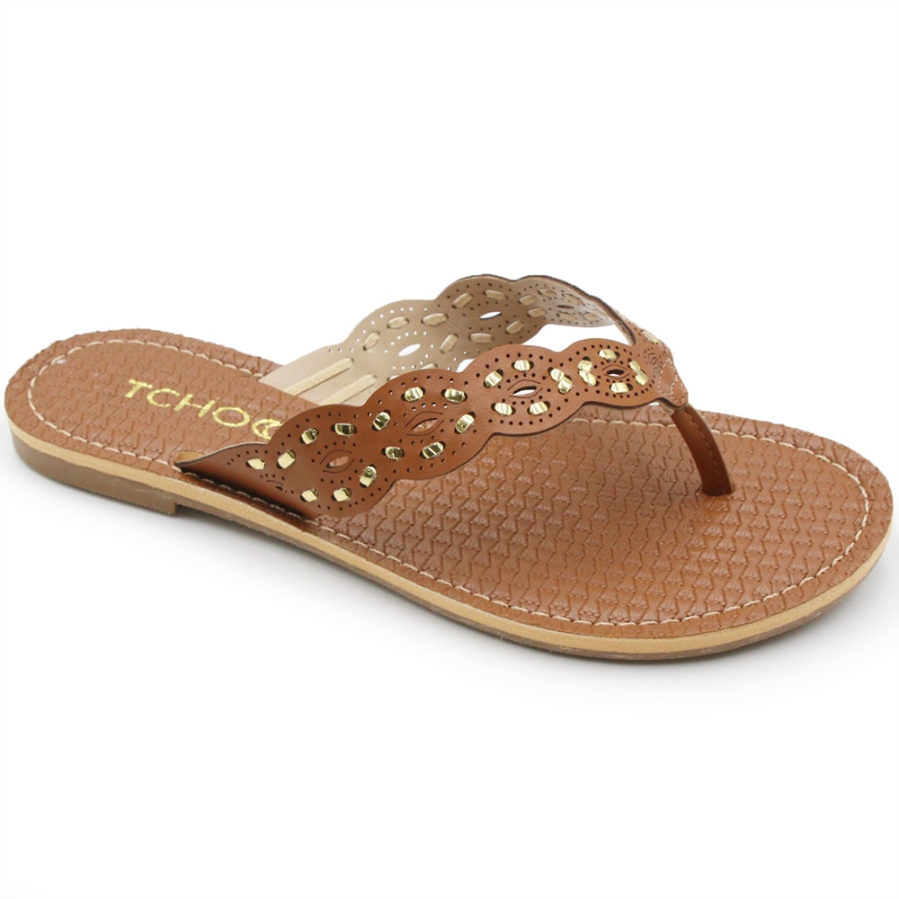 ちゃこ Chinelo Tchocco Feminino Whisky - 240950 - Anita Shoes