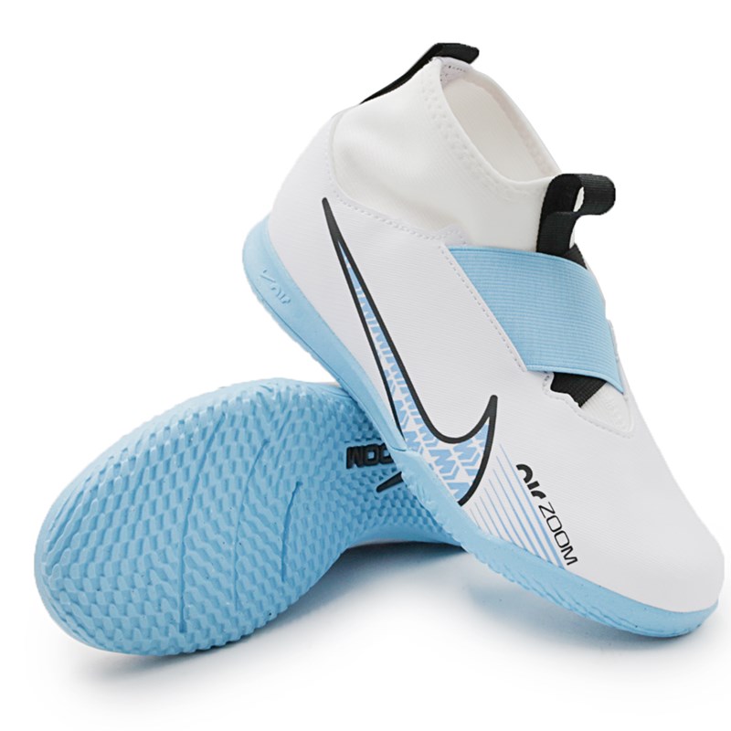 Chuteira Nike Mercurial 9 Academy Branco/Azul - 263065