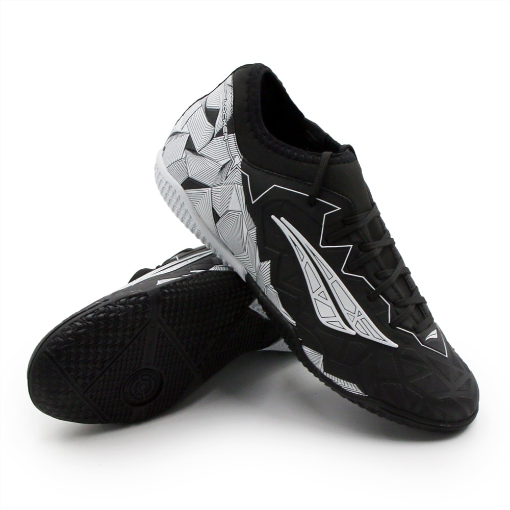 Chuteira Penalty Rx Locker Adulto Trava Preto/Branco - 257801