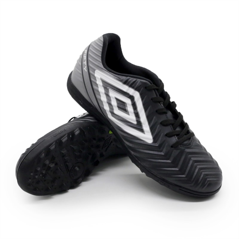 Chuteira Umbro Fifty V Adulto Society Preto/Branco - 276394