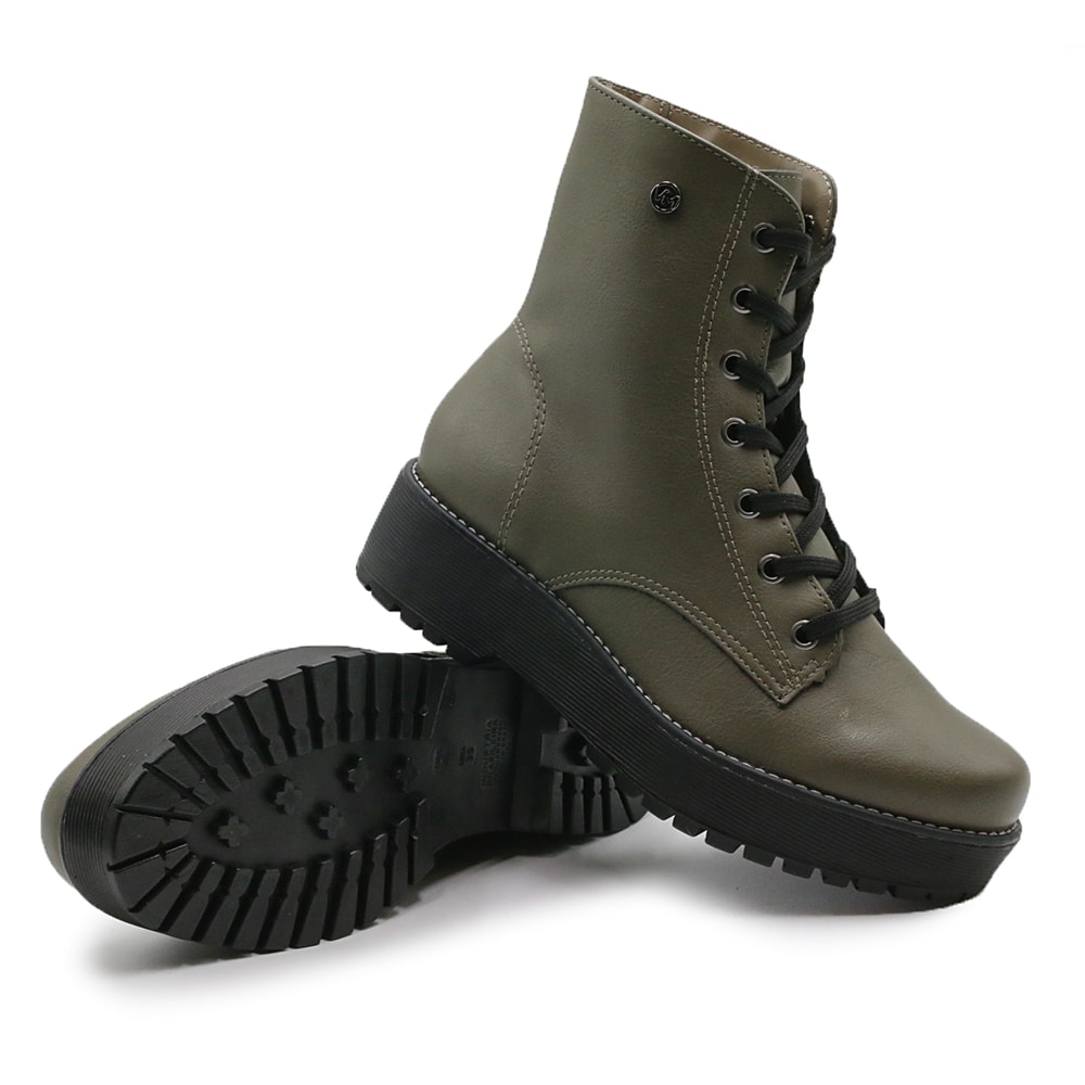 Coturno Feminino Via Marte Militar - 232013 - Anita Shoes