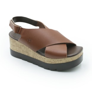 FEMININO ANABELA ALTA AYEAYE 410R1136 ANILINA TAN