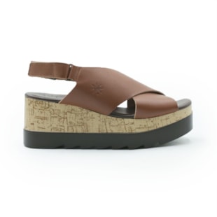 FEMININO ANABELA ALTA AYEAYE 410R1136 ANILINA TAN