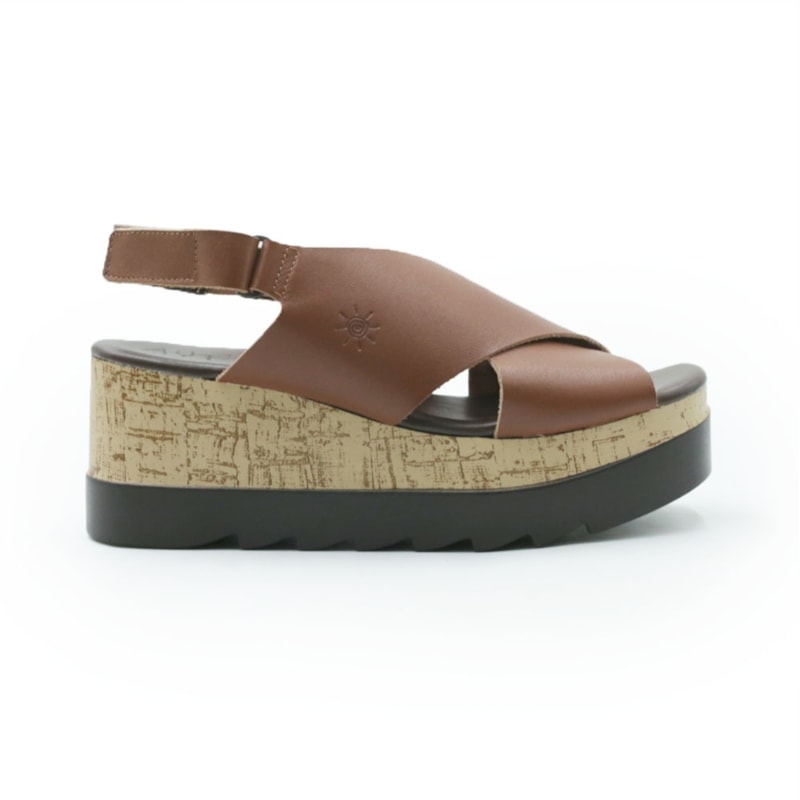 FEMININO ANABELA ALTA AYEAYE 410R1136 ANILINA TAN