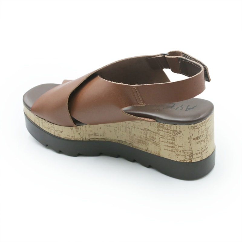 FEMININO ANABELA ALTA AYEAYE 410R1136 ANILINA TAN