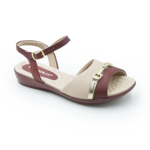 FEMININO ANABELA BAIXA PICCADILLY  500406 18 BURGUNDY
