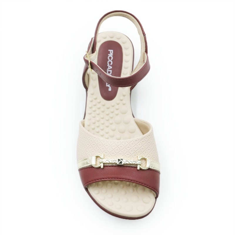 FEMININO ANABELA BAIXA PICCADILLY  500406 18 BURGUNDY