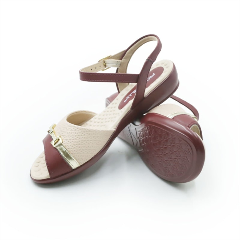 FEMININO ANABELA BAIXA PICCADILLY  500406 18 BURGUNDY