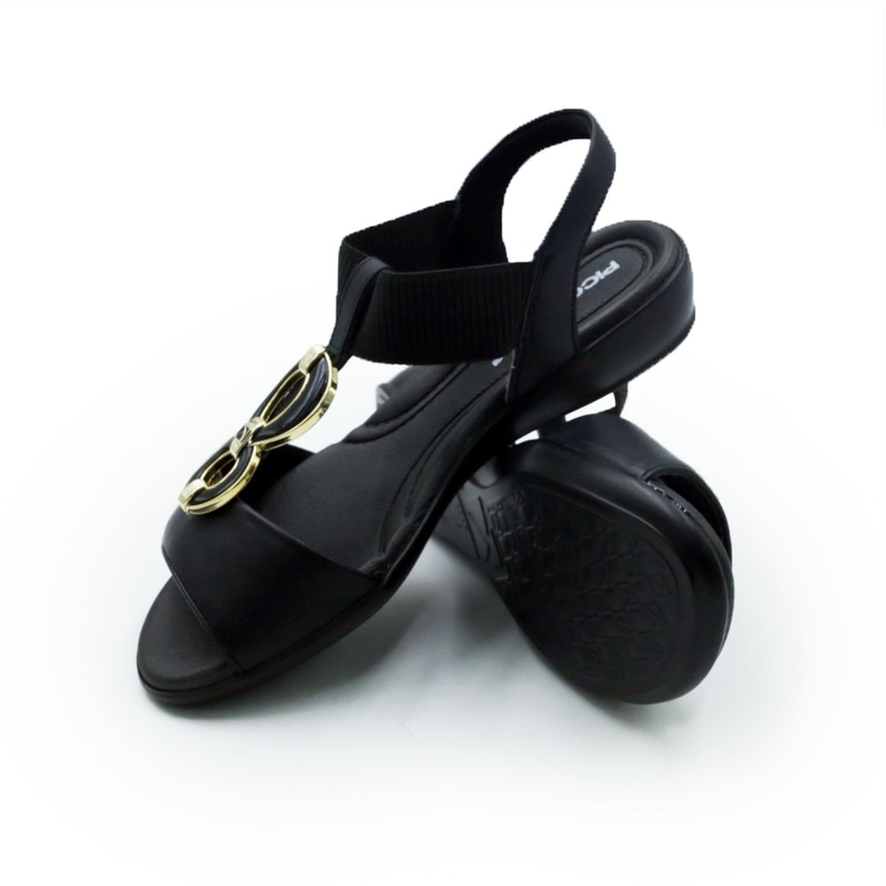 FEMININO ANABELA BAIXA PICCADILLY 500417 9 PRETO - Anita Shoes