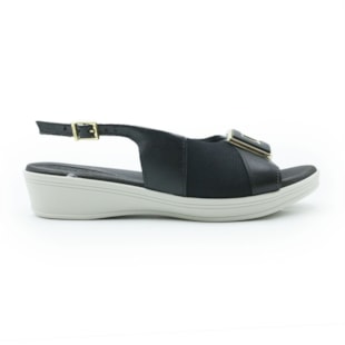 FEMININO ANABELA BAIXA USAFLEX  UD04003001 PRETO