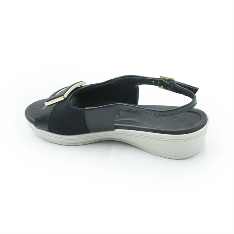 FEMININO ANABELA BAIXA USAFLEX  UD04003001 PRETO