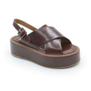 FEMININO ANABELA SANDALIA HITS  56412206 BULGARI CASTANHO