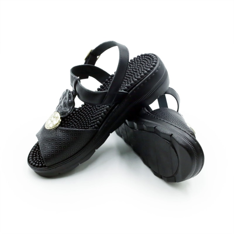 FEMININO ANABELA SANDALIA PICCADILLY  568076 1 PRETO