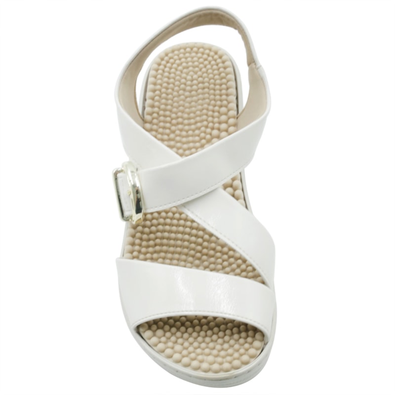 FEMININO ANABELA SANDALIA PICCADILLY  568077 1 VERNIZ OFF WHITE