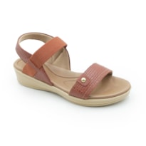 FEMININO ANABELA SANDALIA USAFLEX UD04004004 TERRACOTA