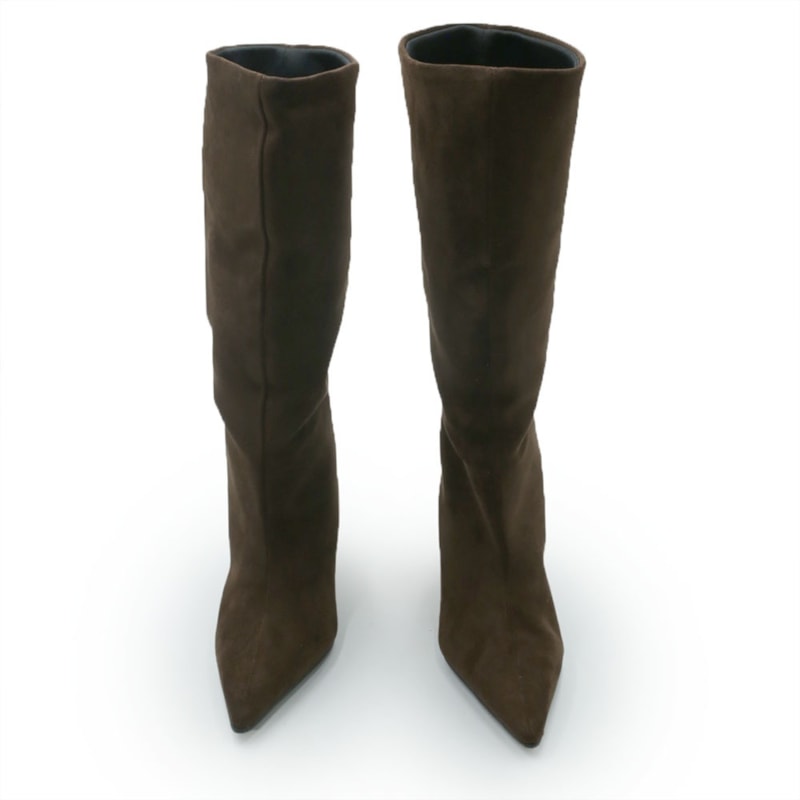 FEMININO BOTA ALTA FERRETTI Z681229872 SUEDE TOP CHOCOLATE