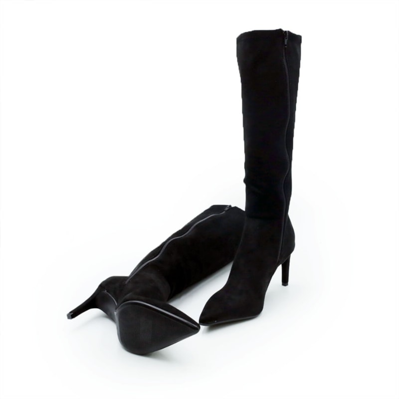 FEMININO BOTA ALTA FERRETTI Z683829972 SUEDE TOP PRETO