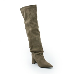 FEMININO BOTA ALTA FERRETTI Z683929973 SUEDE TOP ASH