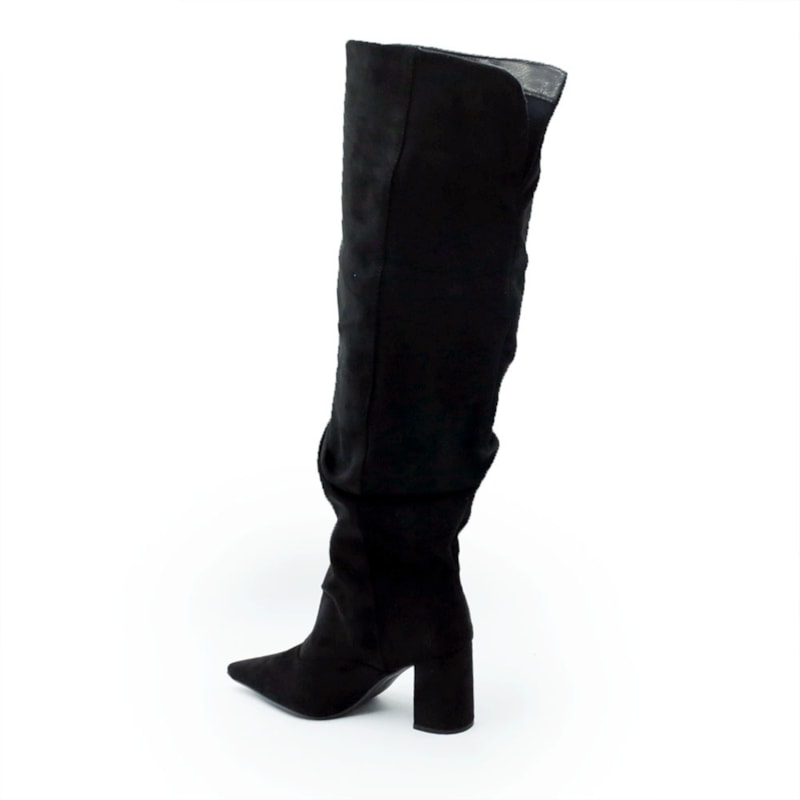 FEMININO BOTA ALTA FERRETTI  Z683929973 SUEDE TOP PRETO