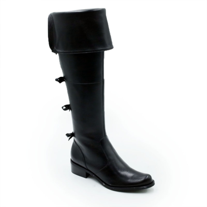 FEMININO BOTA CANO ALTO LUZ DA LUA  52460900 4 PRETO