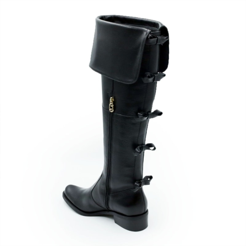 FEMININO BOTA CANO ALTO LUZ DA LUA  52460900 4 PRETO