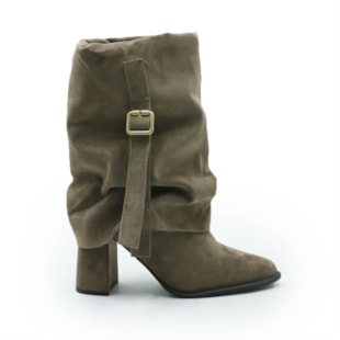 FEMININO BOTA MEDIA FERRETTI  Z550629902 SUEDE TOP ASH