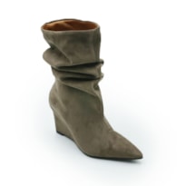 FEMININO BOTA MEDIA FERRETTI Z681229953 SUEDE TOP ASH