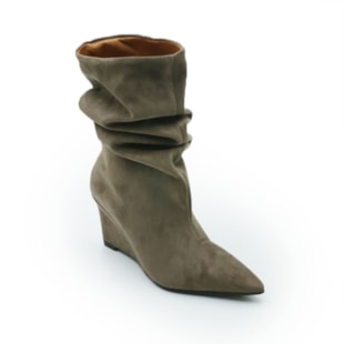 FEMININO BOTA MEDIA FERRETTI Z681229953 SUEDE TOP ASH