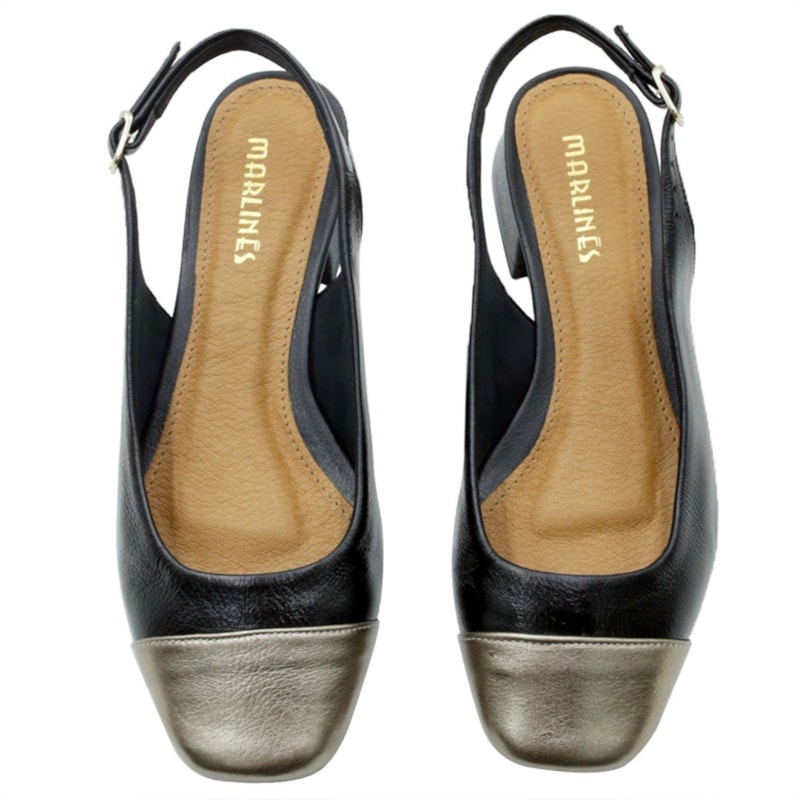 FEMININO CHANEL BAIXO MARLINES  6129 PRETO