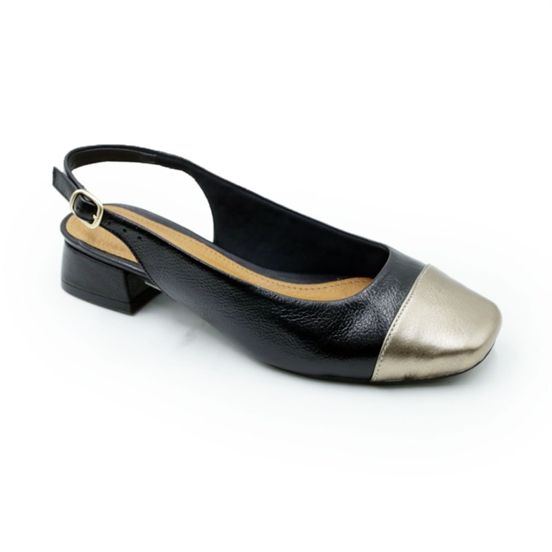 FEMININO CHANEL BAIXO MARLINES  6129 PRETO