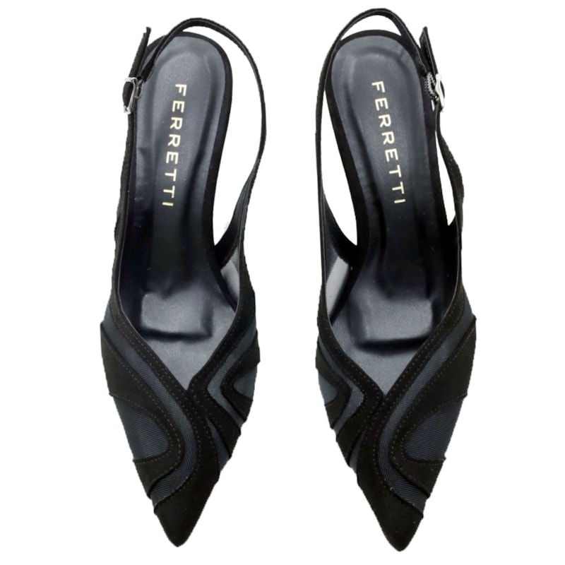 FEMININO CHANEL MEDIO FERRETTI  1797851 SUEDE PRETO