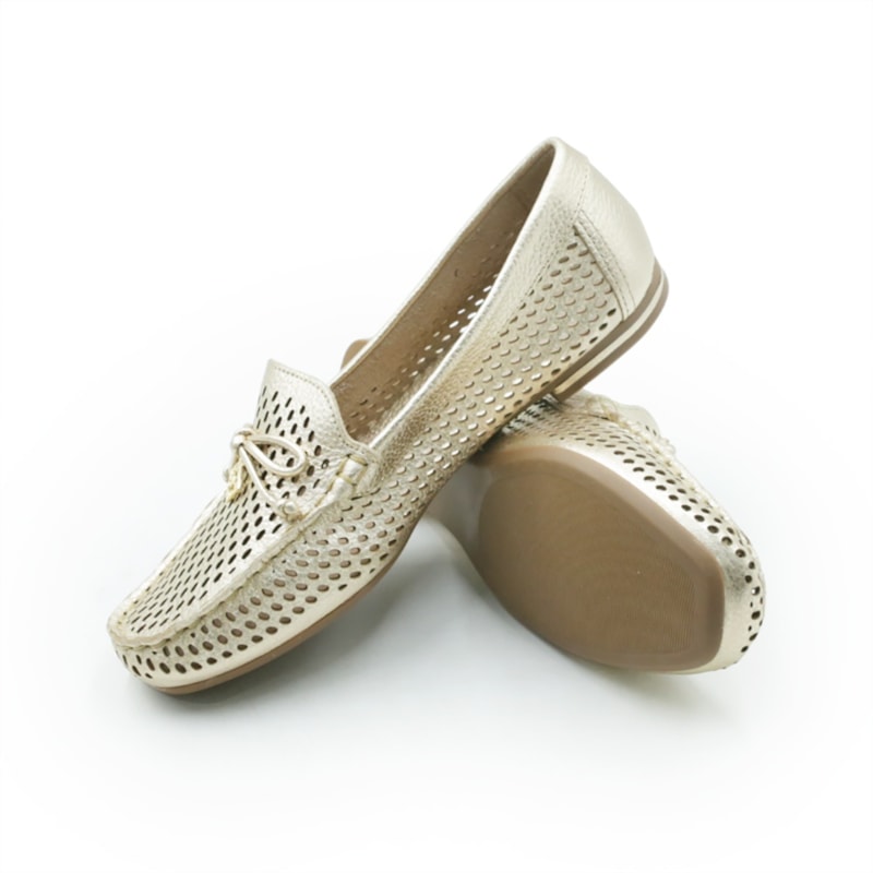 FEMININO MOCASSIM MOCASSIM LUZ DA LUA  60260019 18 TOSCANA OURO