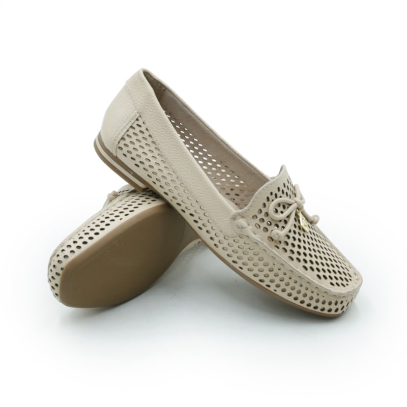FEMININO MOCASSIM MOCASSIM LUZ DA LUA  60260019 NEW RIDGE BEGE