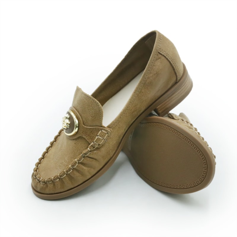 FEMININO MOCASSIM MOCASSIM LUZ DA LUA 60560022 16 GINGER