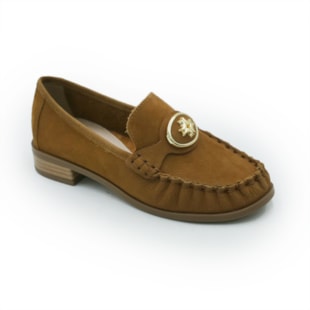 FEMININO MOCASSIM MOCASSIM LUZ DA LUA 60560022 22 CARAMELO