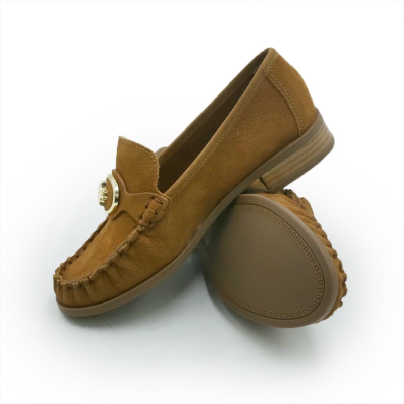 FEMININO MOCASSIM MOCASSIM LUZ DA LUA 60560022 22 CARAMELO
