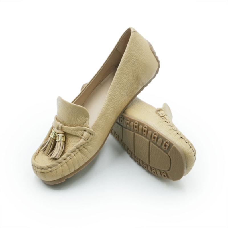 FEMININO MOCASSIM MOCASSIM LUZ DA LUA  60850002 BUTTER/BUTTER