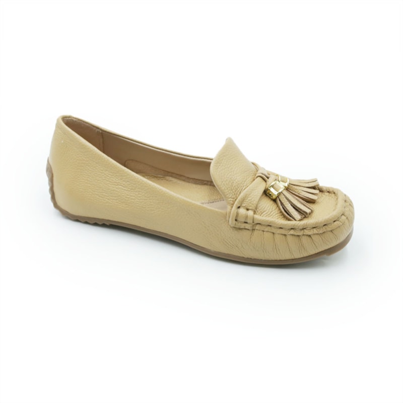 FEMININO MOCASSIM MOCASSIM LUZ DA LUA  60850002 BUTTER/BUTTER