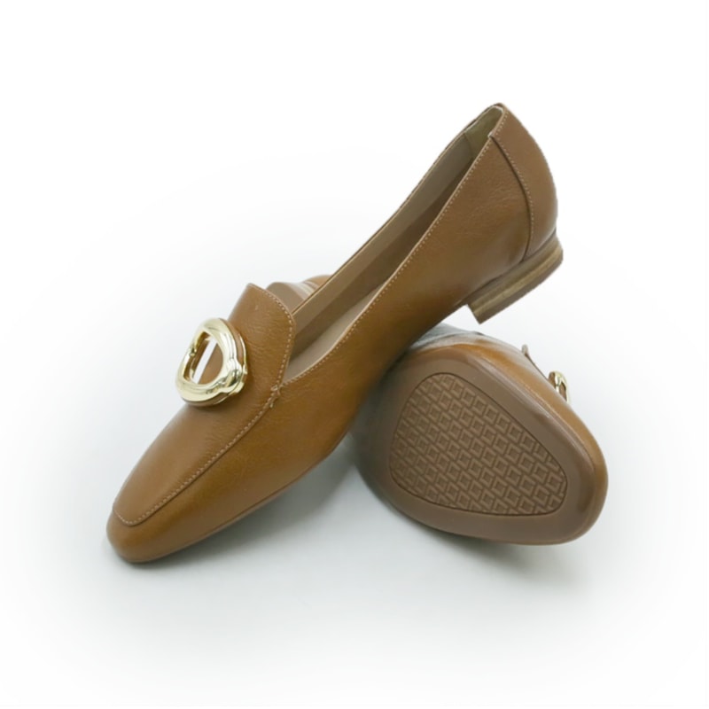 FEMININO MOCASSIM MOCASSIM LUZ DA LUA 80330044 10 CARAMELO